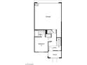The floorplan features a bedroom, bathroom, entry, garage, and porch on the first story at 9241 Soho Sky Ct, Las Vegas, NV 89148