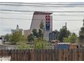 View of Circa Casino Hotel towering over homes in the Biltmore Estates neighborhood at 110 Palm Ln, Las Vegas, NV 89101