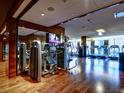 Community gym featuring wood floors and modern fitness equipment with treadmills, and weight machines at 3750 Las Vegas Blvd # 3301, Las Vegas, NV 89158