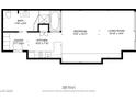 Condo floor plan featuring a kitchen, bedroom, living room, bathroom, and foyer in 574 sq ft at 4381 W Flamingo Rd # 1907, Las Vegas, NV 89103