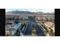 Beautiful aerial view of a well-maintained community at 1027 Brilliant Meadow Ave, North Las Vegas, NV 89086