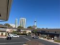 Exterior view featuring assigned parking and a view of the Stratosphere in Las Vegas at 2845 Loveland Dr # 3616, Las Vegas, NV 89109
