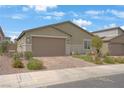 Charming single-story home featuring a low maintenance desert landscaped front yard at 333 Aravalli Crest St, Henderson, NV 89015