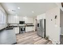 Modern kitchen boasts stainless steel appliances, sleek countertops, and ample cabinet space at 4634 English Lavender Ave, North Las Vegas, NV 89031