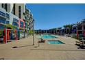 Resort-style pool area with cabanas, hot tub, and plenty of lounge space at 353 E Bonneville Ave # 449, Las Vegas, NV 89101