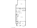 Floor plan showing the layout of the first floor, including the kitchen, great room, and garage at 2749 Fantoni St, Henderson, NV 89044