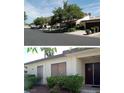 Exterior view of single-story homes with well-maintained landscaping and a community street at 2569 Malabar Ave, Las Vegas, NV 89121