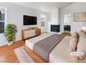 Serene main bedroom boasts a fireplace and ensuite bathroom at 132 Montclair Dr, Henderson, NV 89074