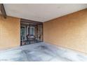 Inviting gated courtyard providing a private entrance with space for outdoor seating at 14 Page St, Las Vegas, NV 89110
