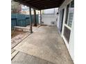 Open patio area providing outdoor space with seating, landscaping, and access to the home at 4239 White Sands Ave, Las Vegas, NV 89121