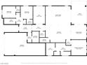 Detailed floorplan showcasing the layout of the bedrooms, living spaces, and bathrooms at 8393 Canyon Crevasse St, Las Vegas, NV 89166