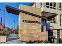 Elegant stone community sign for Cordillera, showcasing the upscale development entrance at 651 Sentinel Spire St, Las Vegas, NV 89138