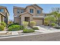 Charming two-story home featuring desert landscaping, covered entry, and attached two-car garage at 7900 Eastern Elk St, Las Vegas, NV 89149