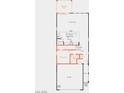 Layout design featuring an open-concept living space, kitchen, bedrooms, garage, and an outdoor patio at 10032 Indy Rey Ct, Las Vegas, NV 89148