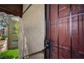 Exterior view of unit door, showing well-maintained landscaping at 5071 Pioneer Ave # 203, Las Vegas, NV 89146