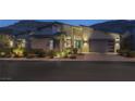 Charming single-story home with a modern design, well-maintained landscaping, and a convenient two-car garage at 10271 Meridian Hill Ave, Las Vegas, NV 89135