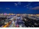 Panoramic aerial view of a vibrant cityscape at night at 4381 W Flamingo Rd # 5502, Las Vegas, NV 89103