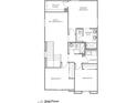 Layout of the 2nd floor showing 3 bedrooms, 2 bathrooms, laundry and a loft/optional bedroom 4 at 3946 Garden Square Ave, Las Vegas, NV 89115