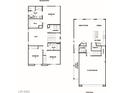 Detailed floor plan showcasing the layout of the home's first and second floors and room placement at 3310 La Cura Ave # Lot 76, Las Vegas, NV 89141