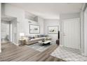 Inviting living room featuring sleek flooring, modern decor, and comfortable seating arrangements at 1800 Edmond St # 226, Las Vegas, NV 89146