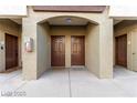 Close-up of condo entrances with neutral paint and well-maintained exteriors at 9000 Las Vegas Blvd # 2243, Las Vegas, NV 89123
