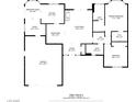 Detailed floor plan showcasing the layout of the home, including room dimensions and total square footage at 8813 Sundial Dr, Las Vegas, NV 89134