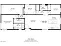 Floorplan displaying the layout of the home including the kitchen, bedrooms, and living spaces at 8242 Vino Merlot Ave, Las Vegas, NV 89113