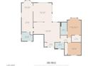 Detailed floor plan showcasing the layout of this 1560 sq ft single-story residence at 3021 Lotus Hill Dr, Las Vegas, NV 89134