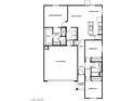Detailed floor plan showcases a spacious layout with three bedrooms, two bathrooms, and a two-car garage at 3225 Walker River St, North Las Vegas, NV 89032