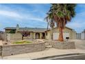 Inviting single-story home with a large palm tree and a well-maintained front yard at 804 Cherry Dr, Henderson, NV 89002