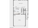 Detailed floor plan showing the layout of the kitchen, great room, entry, and garage at 9540 Marsh Aster St, Las Vegas, NV 89139