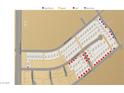 Community map highlights available homesites and their proximity to key streets at 85 Sonata Dawn Ave, Henderson, NV 89011