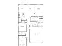 Detailed floor plan showcases an open-concept layout with a spacious primary suite and two-bay garage at 85 Sonata Dawn Ave, Henderson, NV 89011