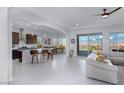 Open-concept living space featuring a modern kitchen, dining area, and comfortable living room at 1130 Calico Rdg, Mesquite, NV 89034