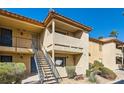 Multi-story condo building with private balconies and well-maintained landscaping, offering a desirable residential setting at 3135 S Mojave Rd # 146, Las Vegas, NV 89121