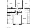 Second floor layout featuring a Primary bedroom, three bedrooms, a game room and laundry room at 3228 Walker River St, North Las Vegas, NV 89032