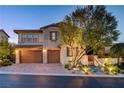 Charming two-story home with a well-manicured front yard, mature trees, and a convenient two-car garage at 12122 High Country Ln, Las Vegas, NV 89138