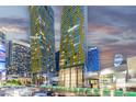 Striking city view showcasing modern architecture, vibrant signage, and bustling street activity at dusk at 3722 Las Vegas Blvd # 2509, Las Vegas, NV 89158