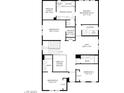 Detailed floorplan of the second floor layout, highlighting bedrooms 3-5, laundry room and loft area at 10326 Scalata Ave, Las Vegas, NV 89166