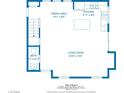 Floor plan displaying living room, dining area, kitchen and bathroom at 5524 Overlook Valley St, North Las Vegas, NV 89081
