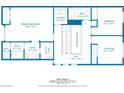 Upstairs floor plan displaying bedrooms, bathrooms, laundry room, and walk in closet at 5524 Overlook Valley St, North Las Vegas, NV 89081