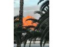Striking desert mountain view framed by lush palm trees at 1385 Ringe Ln, Las Vegas, NV 89110