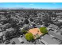 Aerial view of the neighborhood highlighting the home's location and proximity to the Las Vegas Strip at 3221 Palmdesert Way, Las Vegas, NV 89120