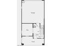 First floor featuring a two-car garage, den, entry, and porch in this functional layout at 9233 Hudson Yards Ct, Las Vegas, NV 89148