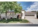 A single-story home featuring a well-maintained lawn, tile roof, neutral paint, and attached two-car garage at 1116 Piazza Telle, Henderson, NV 89052