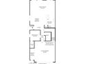 This is a first floor floorplan showing the layout of the kitchen, bedrooms, and garage at 8124 Beebrush Ct, Las Vegas, NV 89113