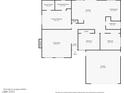Detailed floor plan showing layout of the home, including the kitchen, bedrooms, and living spaces at 3751 Crellin Cir, Las Vegas, NV 89120