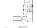 Layout of the home showing the placement of the kitchen, bedrooms, bathrooms, and garage at 10191 Deerfield Beach Ave # 202, Las Vegas, NV 89129