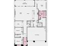 Detailed floor plan showcasing the layout of the home including bedrooms, bathrooms, and living spaces at 350 Tigullio Ave, Henderson, NV 89011
