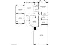 Detailed floor plan showcasing the layout of the home, including room dimensions and locations at 8929 Marble Dr, Las Vegas, NV 89134